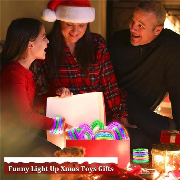 20 Pack Glow Sticks Bracelets Christmas Party Favors Stocking Stuffers for Kids - Picture 2 of 6
